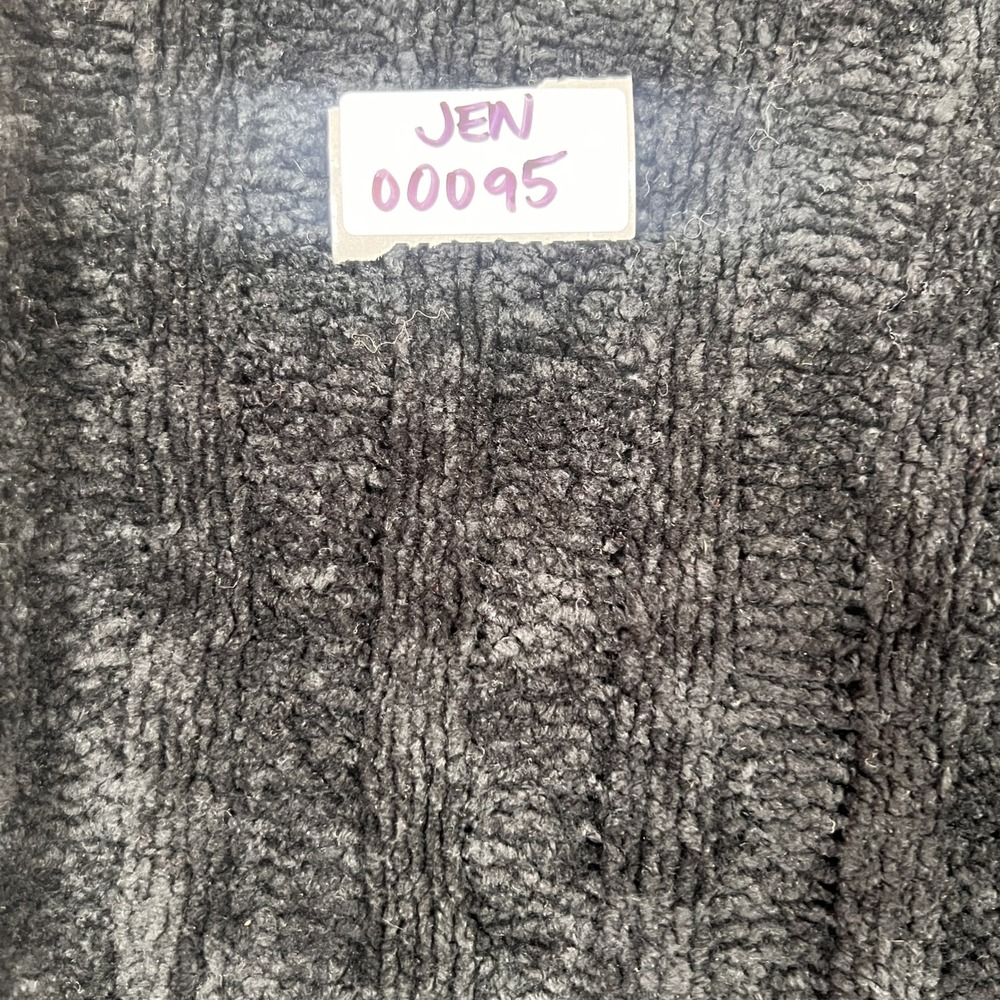 White Stag Ribbed Chenille Knit Sweater XL‎ Black Distressed Acrylic - Picture 12 of 12